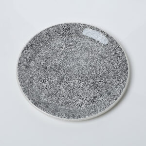 Black Crackle Glaze Plate_Charis and Rissa