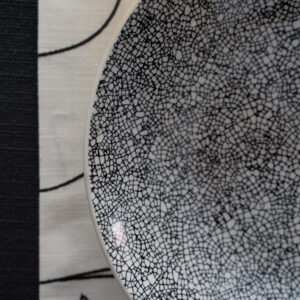 Black Crackle Glaze Plate_Charis and Rissa