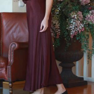 Silk Blend Maxi Skirt